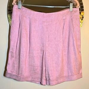 Reiss Linen Viscose Stretch Pocket Cuff Hem Shorts